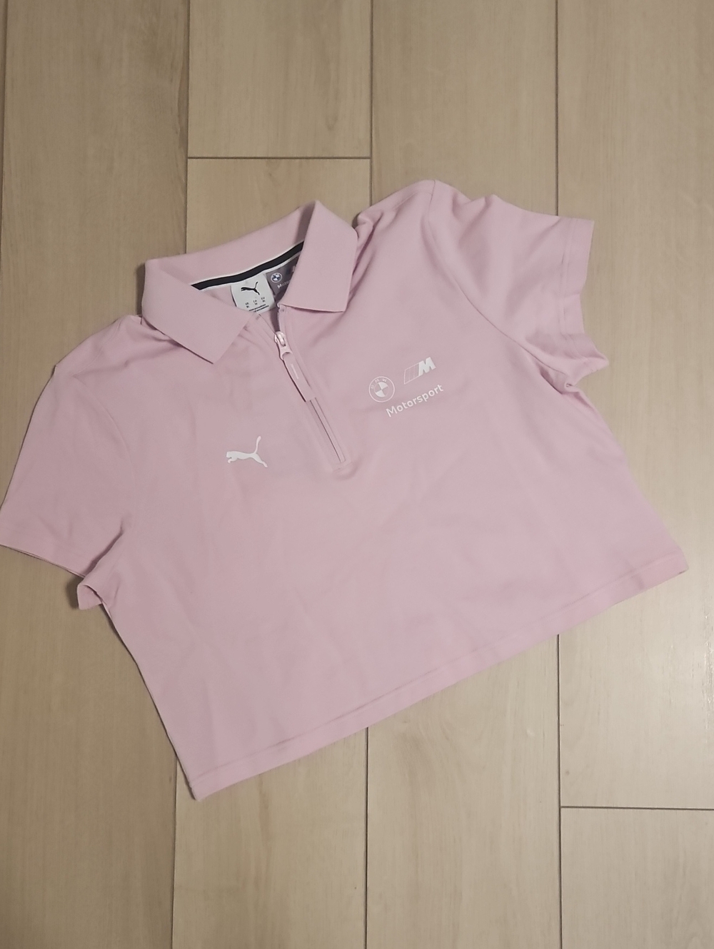 PUMA Women Solid Polo Neck Cotton Blend  Motorsport BMW Size X-large